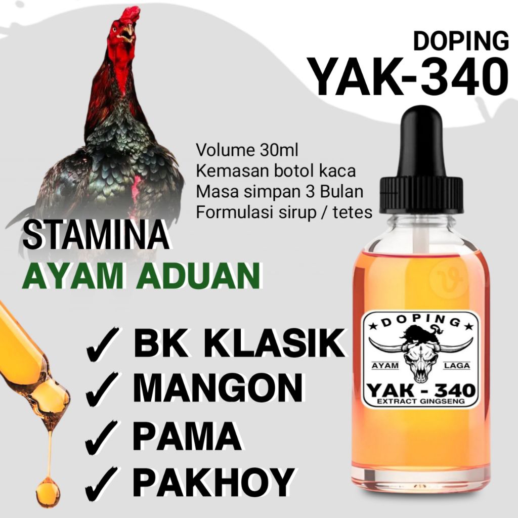 Vitamin ayam petarung YAK-340