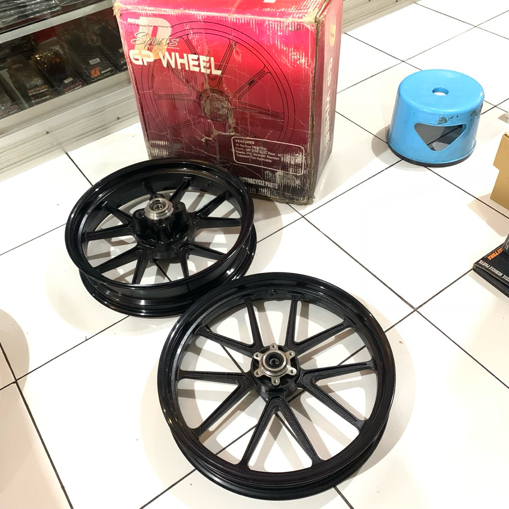 Velg Daytona GP Wheel Depan Belakang Tiger Revo Original Tromol / MT 2.50x7" | MT 3.50x17" 100% Orig
