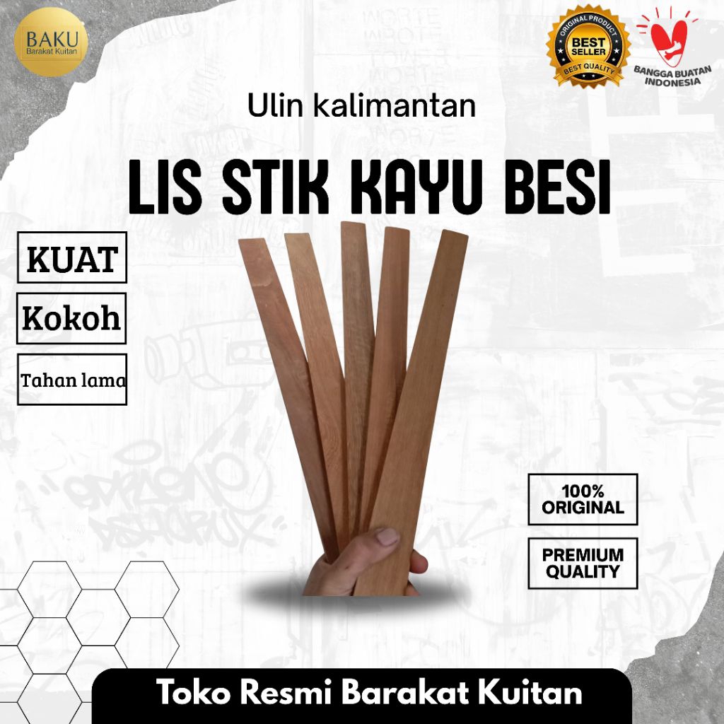lis papan kayu Ulin/stik Ulin/Reng Kayu/Jidar Kayu,batten Wood/papan balok