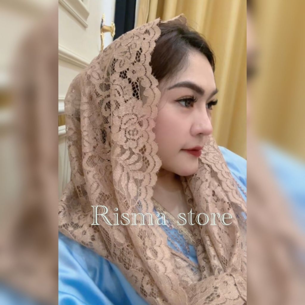 hijab kerudung instan brokat premium simpel dan nyaman