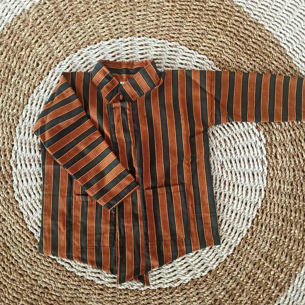 atasan surjan lurik anak baju lurik adat jawa anak pria | BAJU ADAT JAWA ANAK