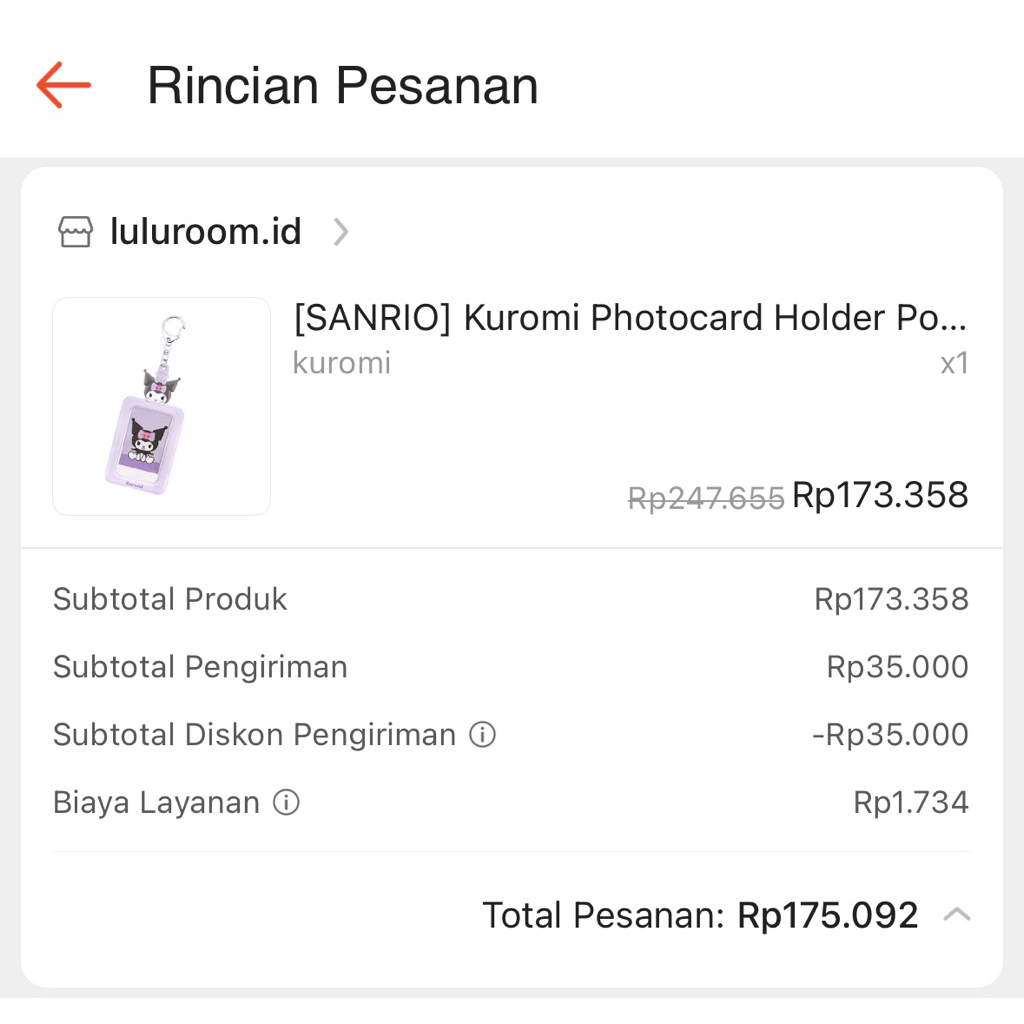 card holder sanrio ori jepang sanrio kuromi