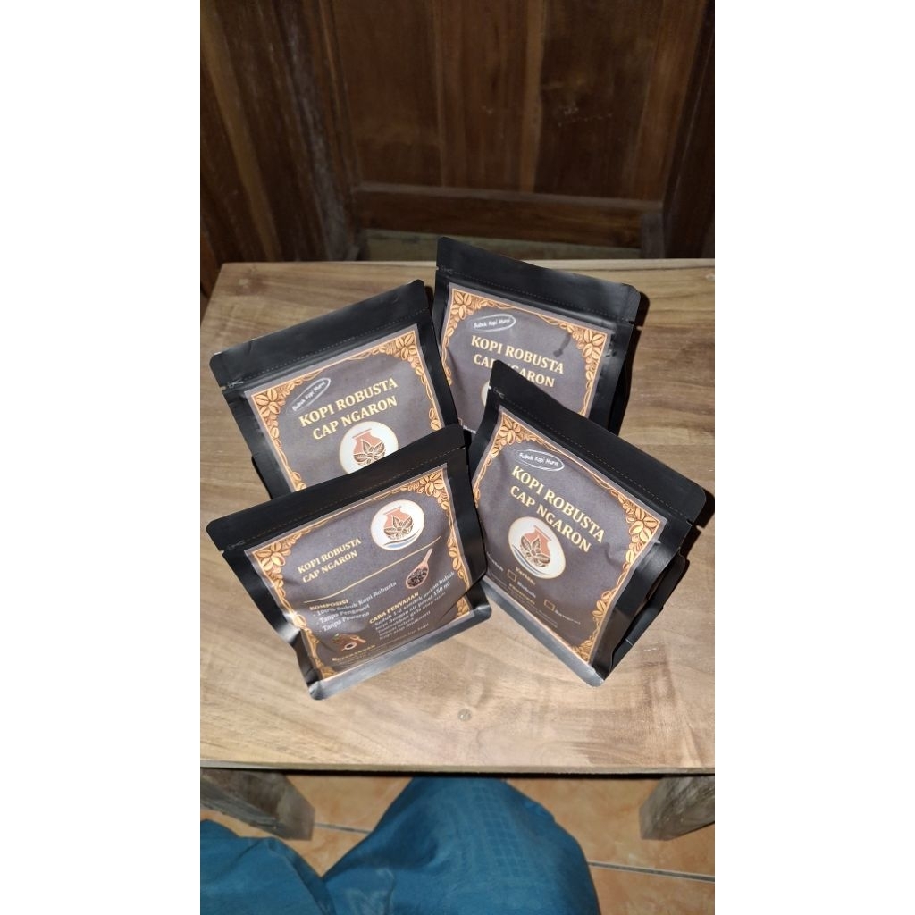 Biji Kopi Robusta Ngibing 1kg - Rasa Cokelat, Cengkeh, Tembakau, Gilingan Kasar