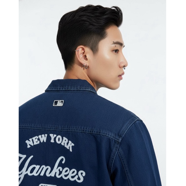 mlb ny denim outer jacket