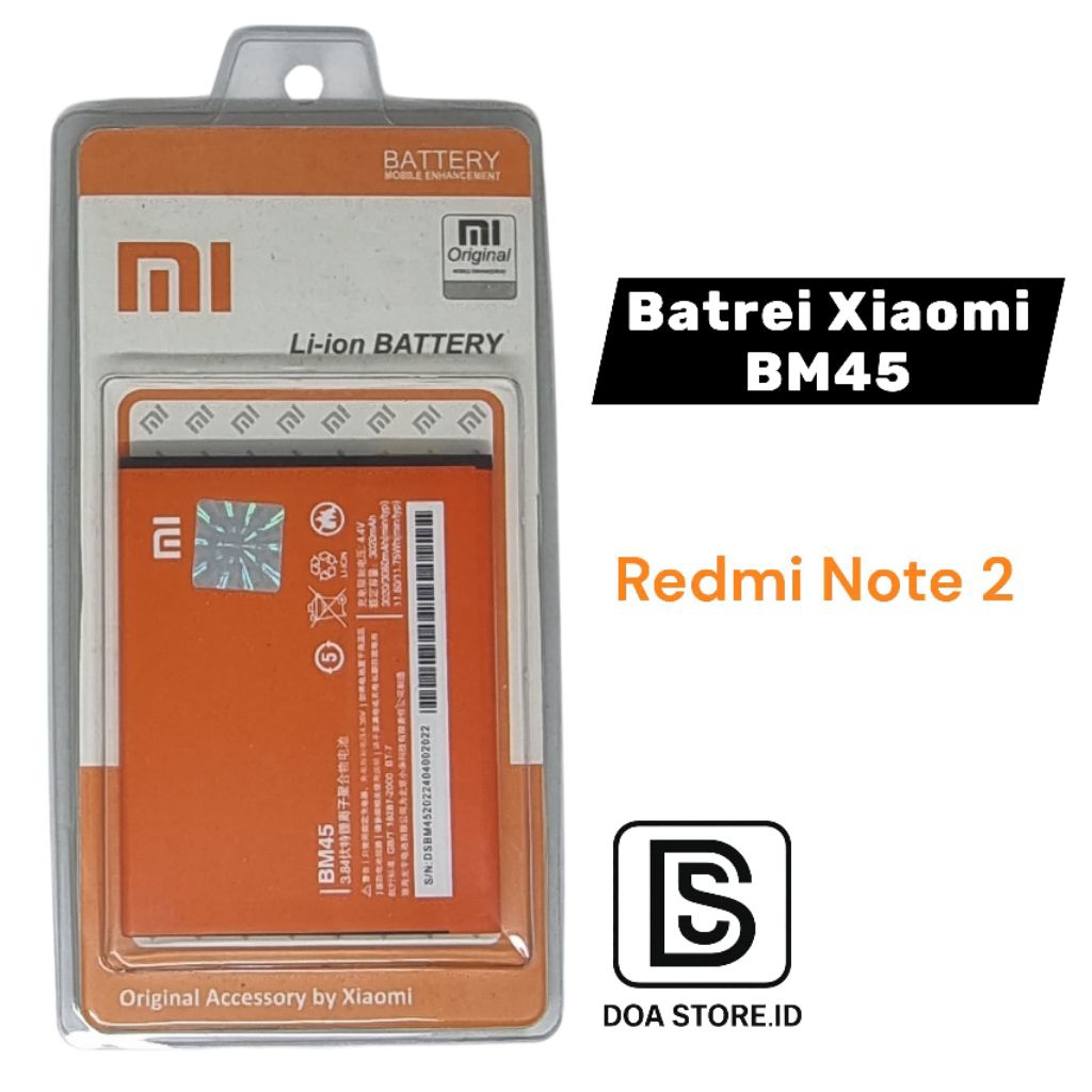 BATREI XIAOMI BM45 , BATREI XIAOMI REDMI NOTE 2