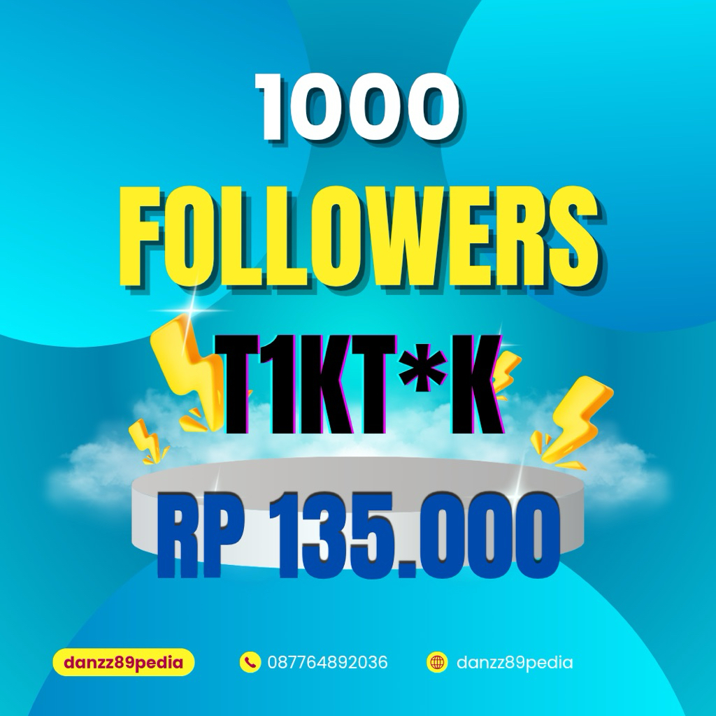 PAKET FOLLOWERS TIKTOK 1K | INDONESIA