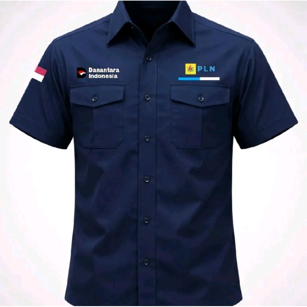 kemeja PLN danantara baju seragam PLN danantara ful bordir
