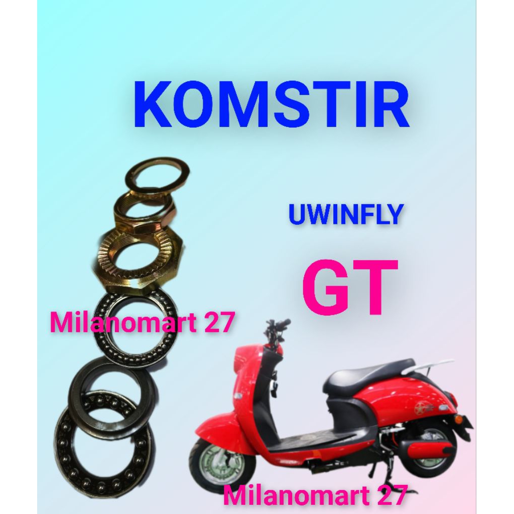 komstir motor listrik uwinfly GT kones headset komfork sepeda listrik uwinfly GT