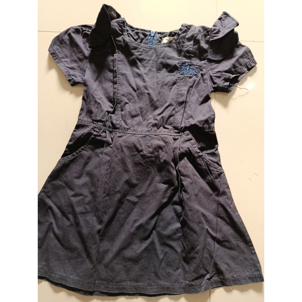 preloved dress burberry navi perempuan