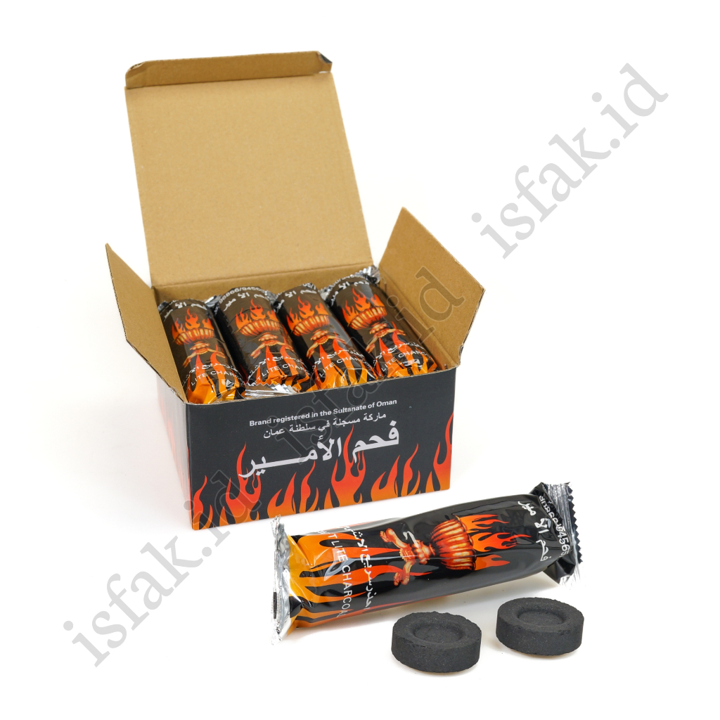 1Pack Arang Magic AL AMIR Isi 80pcs Areng Buhur Bara Dupa Bukhur 1box 8 Bungkus