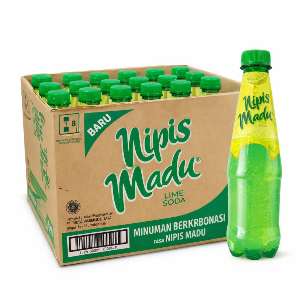 Minuman Bersoda Nipis Madu Rasa Jeruk Nipis & Madu 1 Dus (12 Botol)