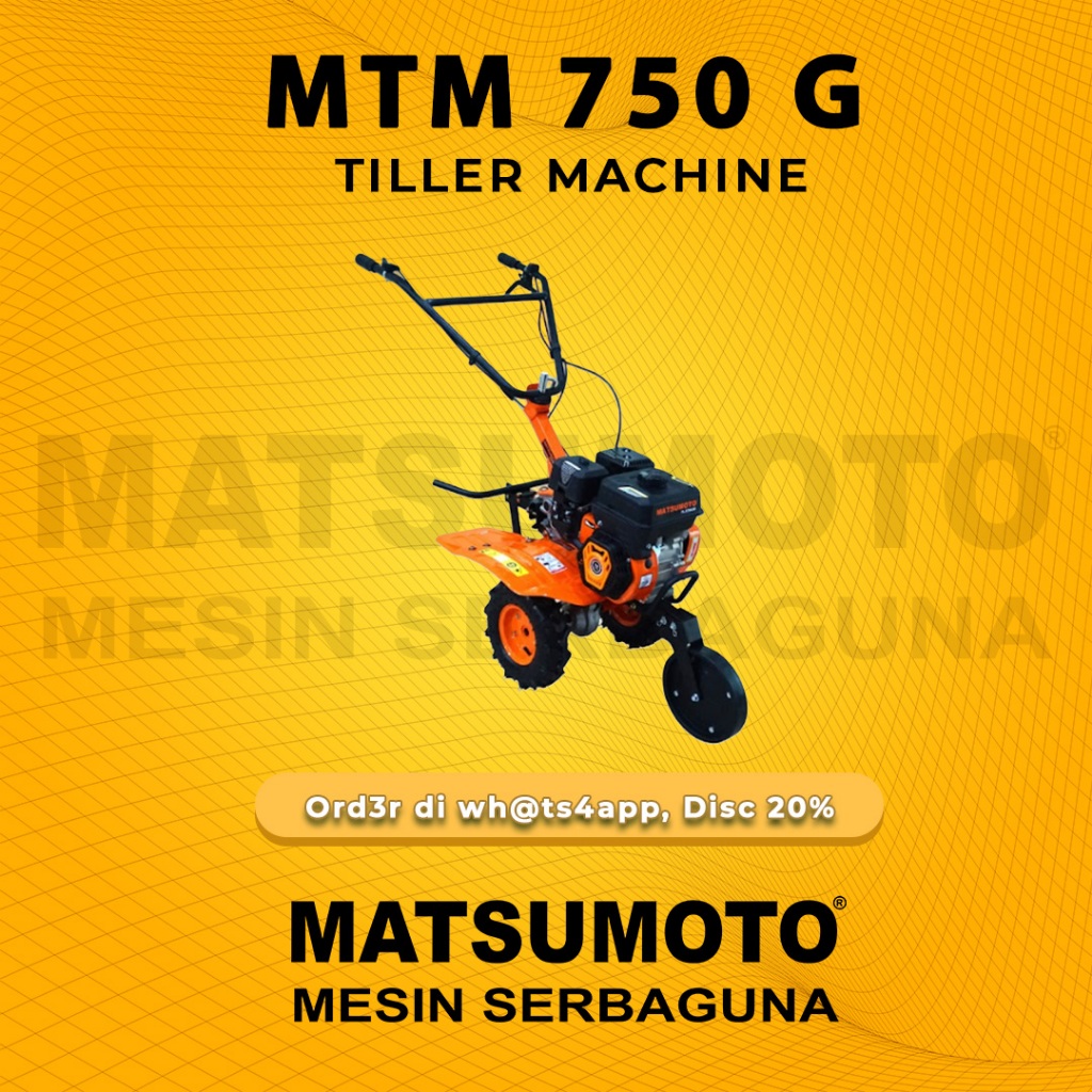 CULTIVATOR TRAKTOR MINI | MESIN BAJAK TANAH KERING | MATSUMOTO MTM-750 G