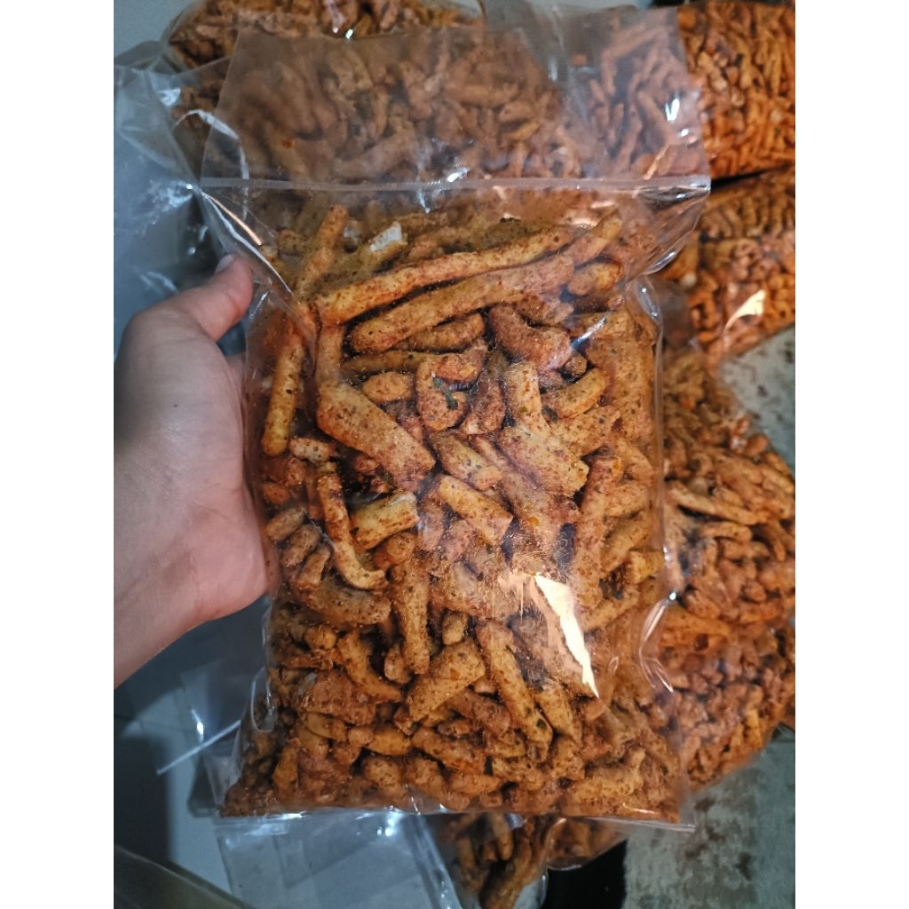 BASRENG PEDAS EXTRA DAUN JERUK 500gr/ BASRENG PEDAS DAUN JERUK 500gr