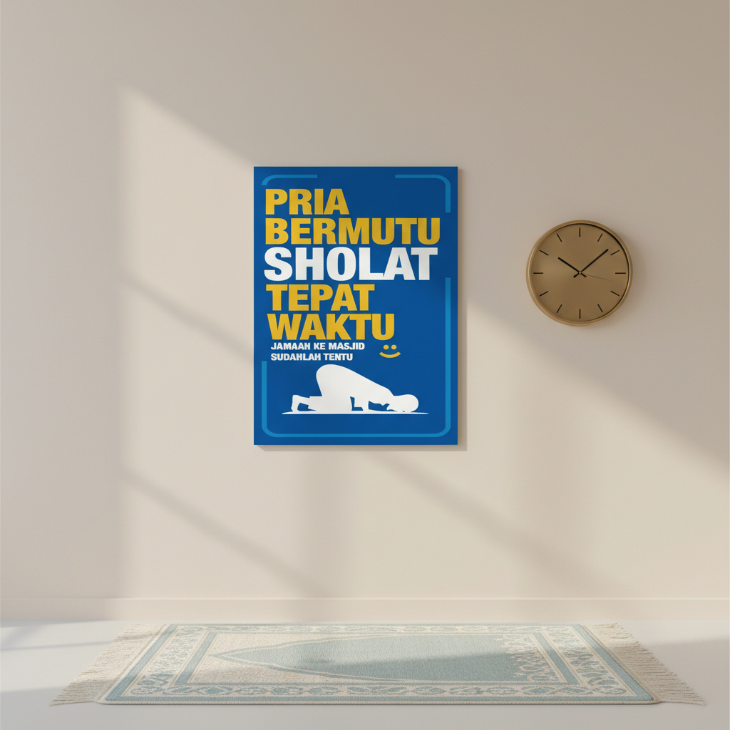 Poster Edukasi Islami  - Hiasan Dinding Ruang Tamu Minimalis