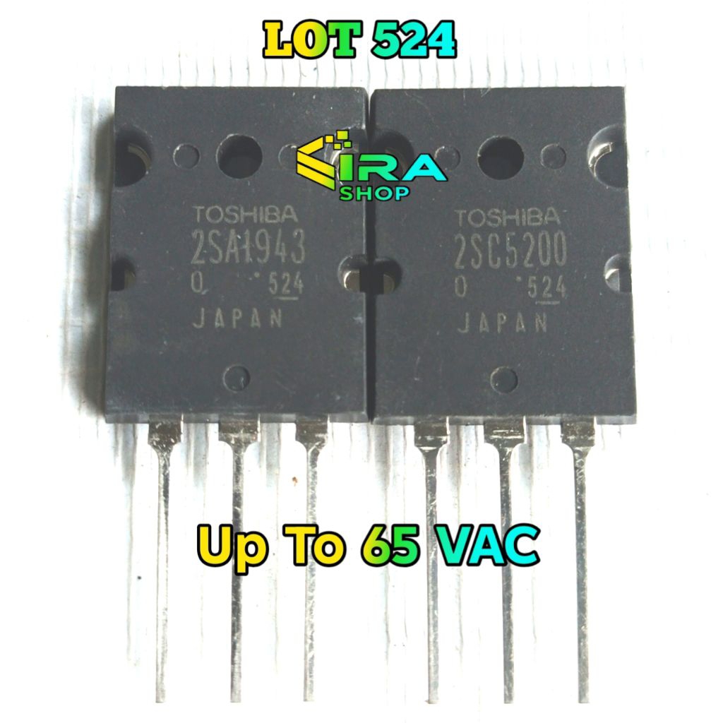 Transistor Toshiba 2SC5200 2SA1943 Original Japan Lot 524 Transistor Final TR Final Free Isolator Ka