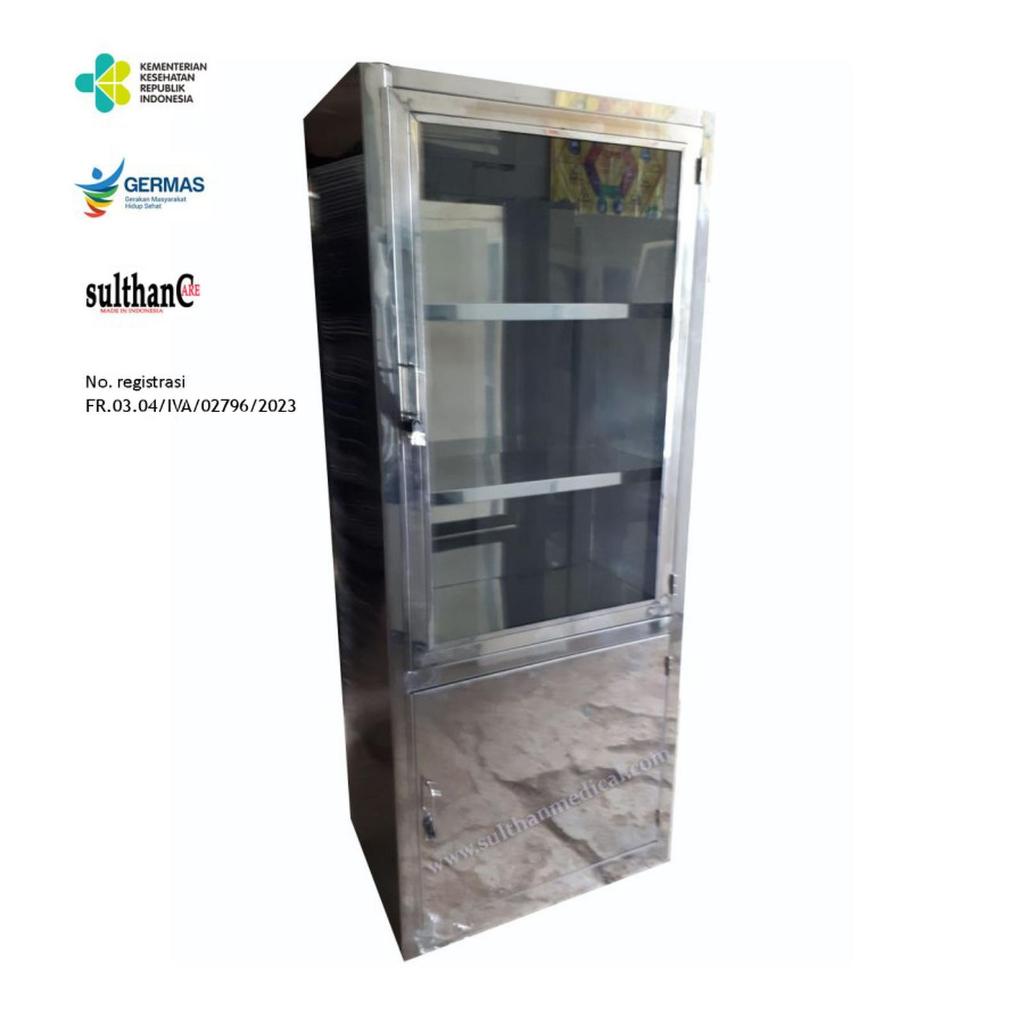 Lemari Obat 1 Pintu Stainless Steel - Medicine Cabinet