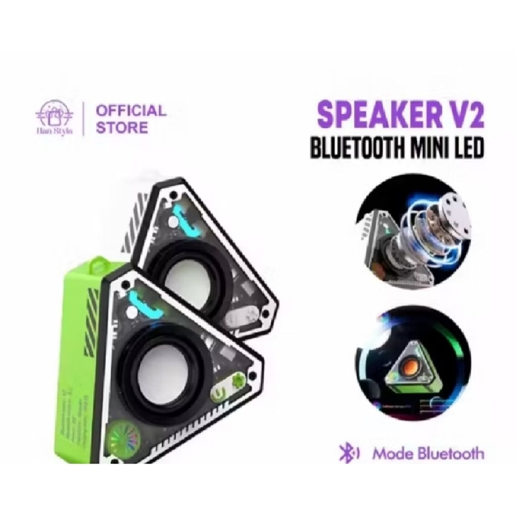 Speaker Bluetooth Mini V2 Style Mecha Mini Tws Transfaran