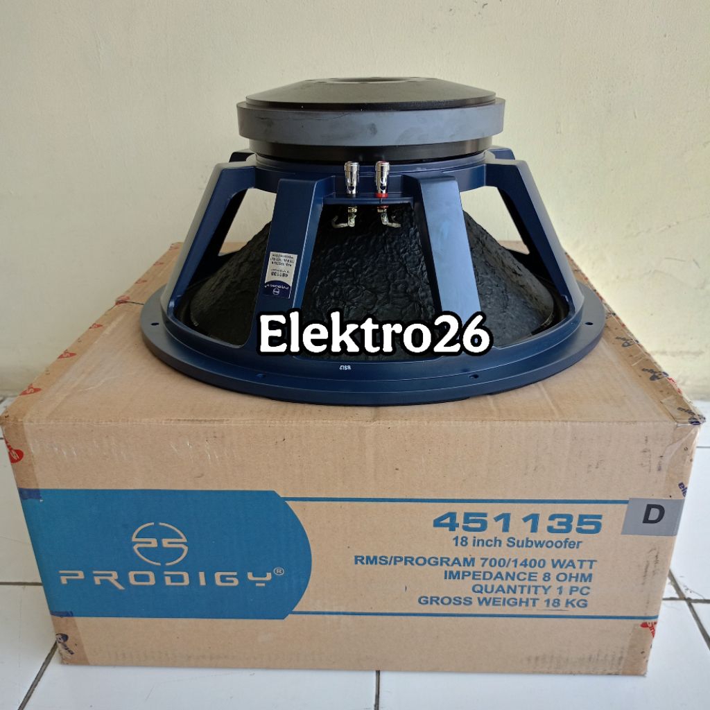 Speaker Prodigy 18 inch 451135 ACR PRODIGY