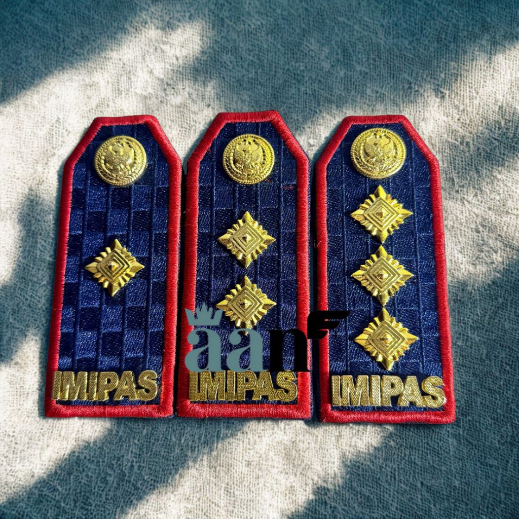 Pangkat PDU Imipas List Merah 3D 4A 4B - Kemenimipas