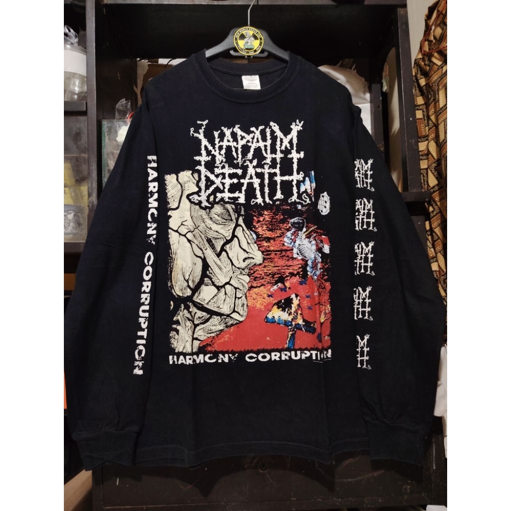 kaos band - longsleeve band Napalm Death - Harmony Corruption