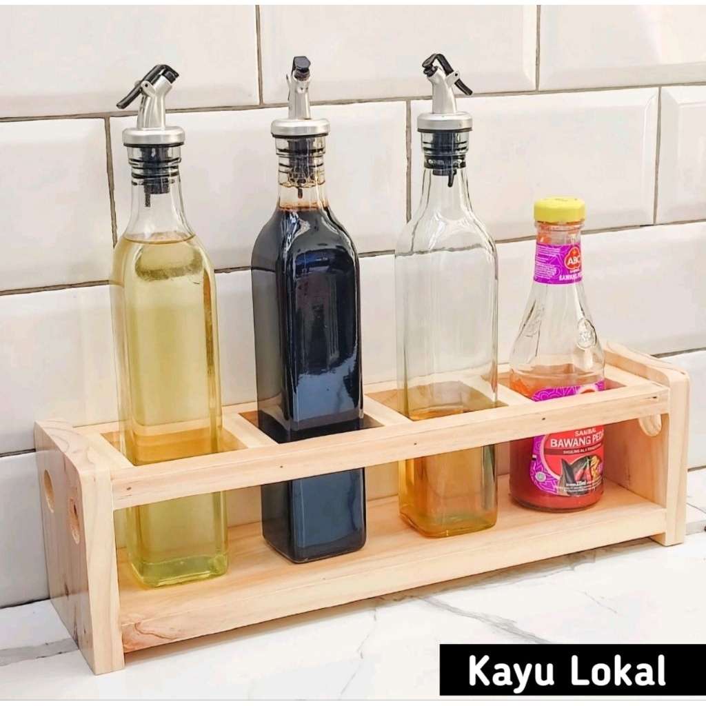 Rak Botol / Rak bumbu dapur / Tempat Botol / Tempat Bumbu Dapur