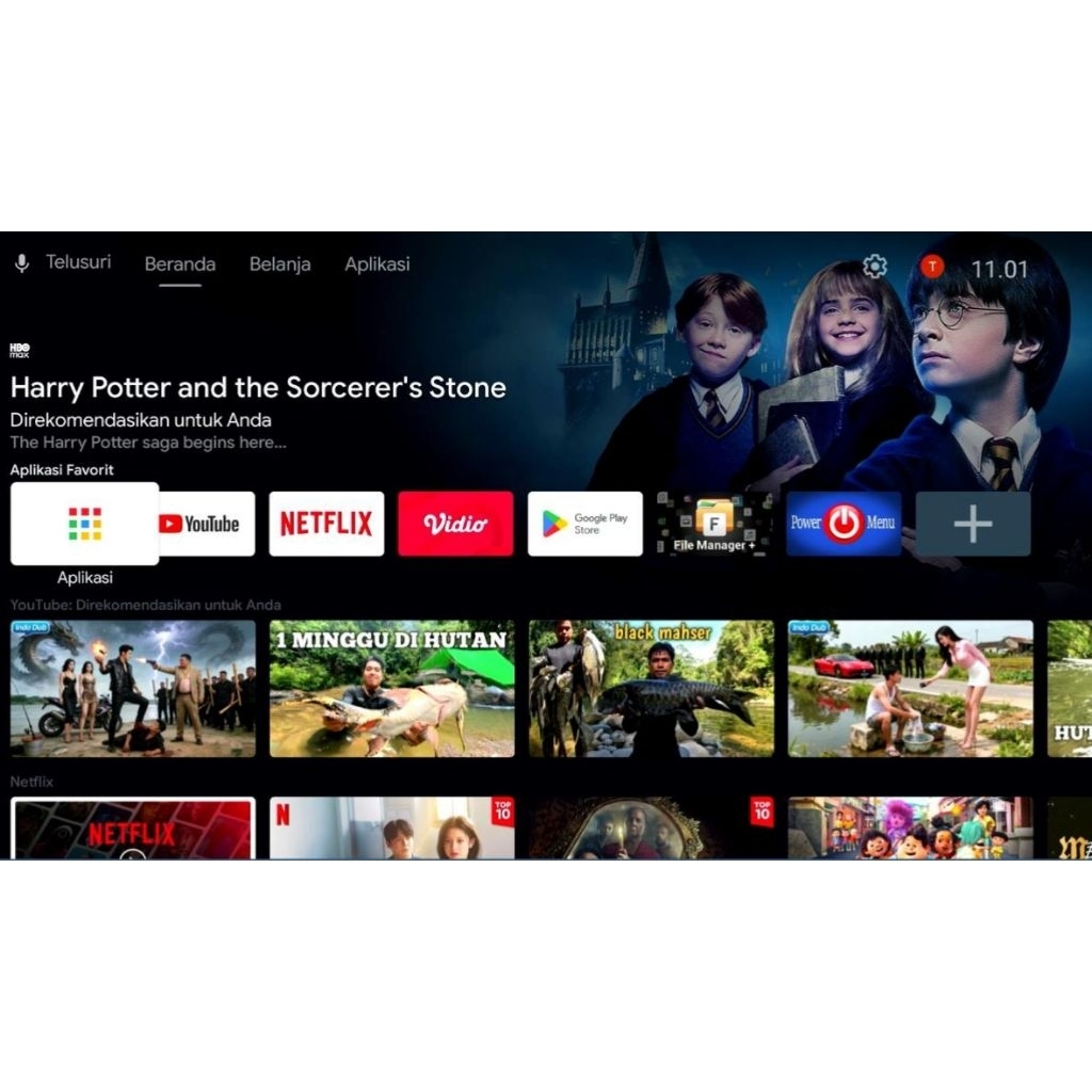 Stb android tv HG680 FJ