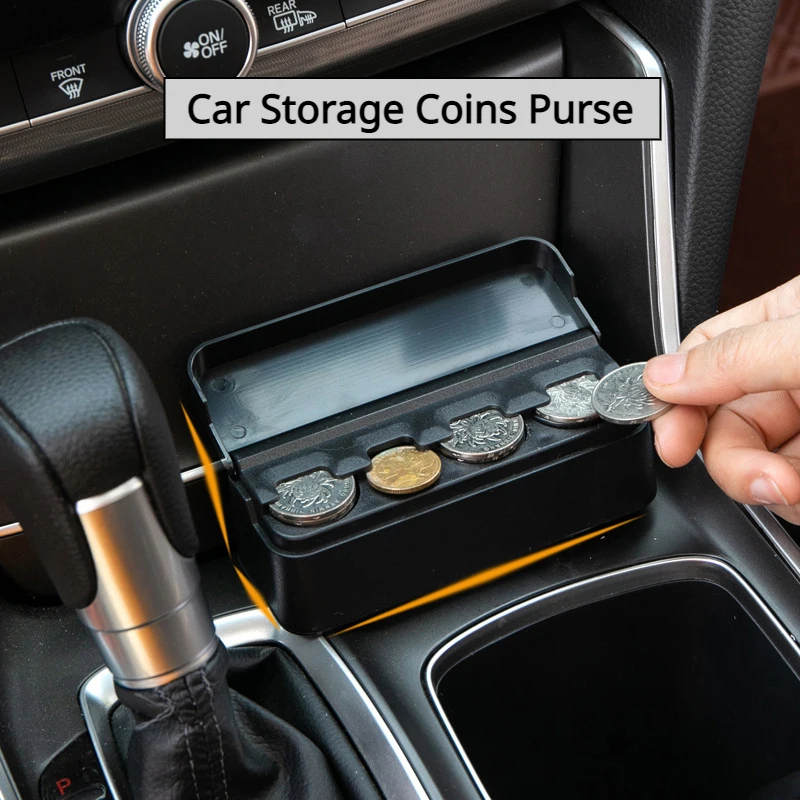 Kotak Uang Mobil XN-1222 Simpan Koin Receh Minimalis Plastik Hitam