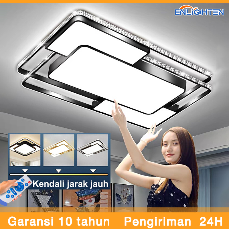 Lampu Plafon LED 150W Minimalis 3 Warna untuk Rumah dan Kamar