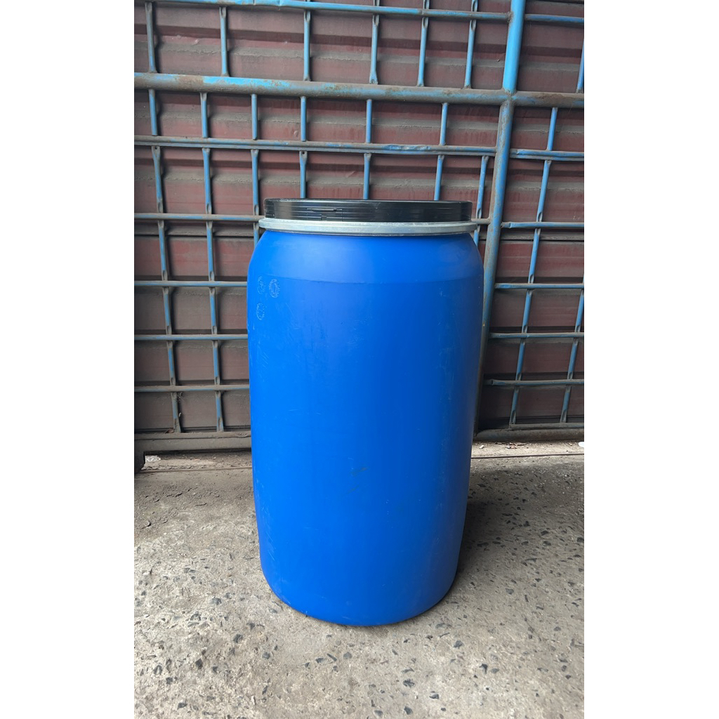 KHUSUS INSTANT | Drum / Tong Klem 200L Bekas Bumbu, Tebal & Kuat, Sudah Dibersihkan, Layak Pakai