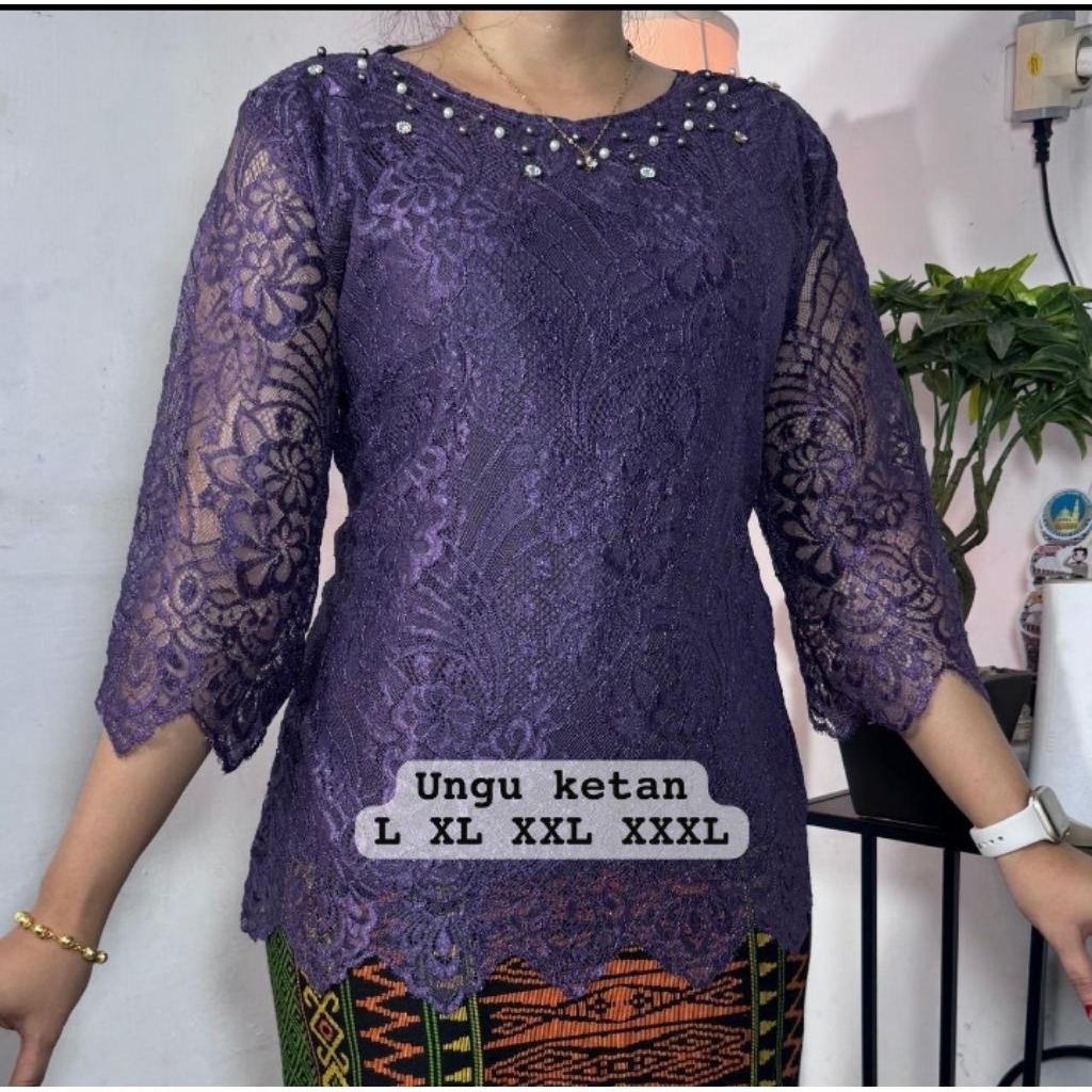 Blus Kebaya Semi Prancis Payet