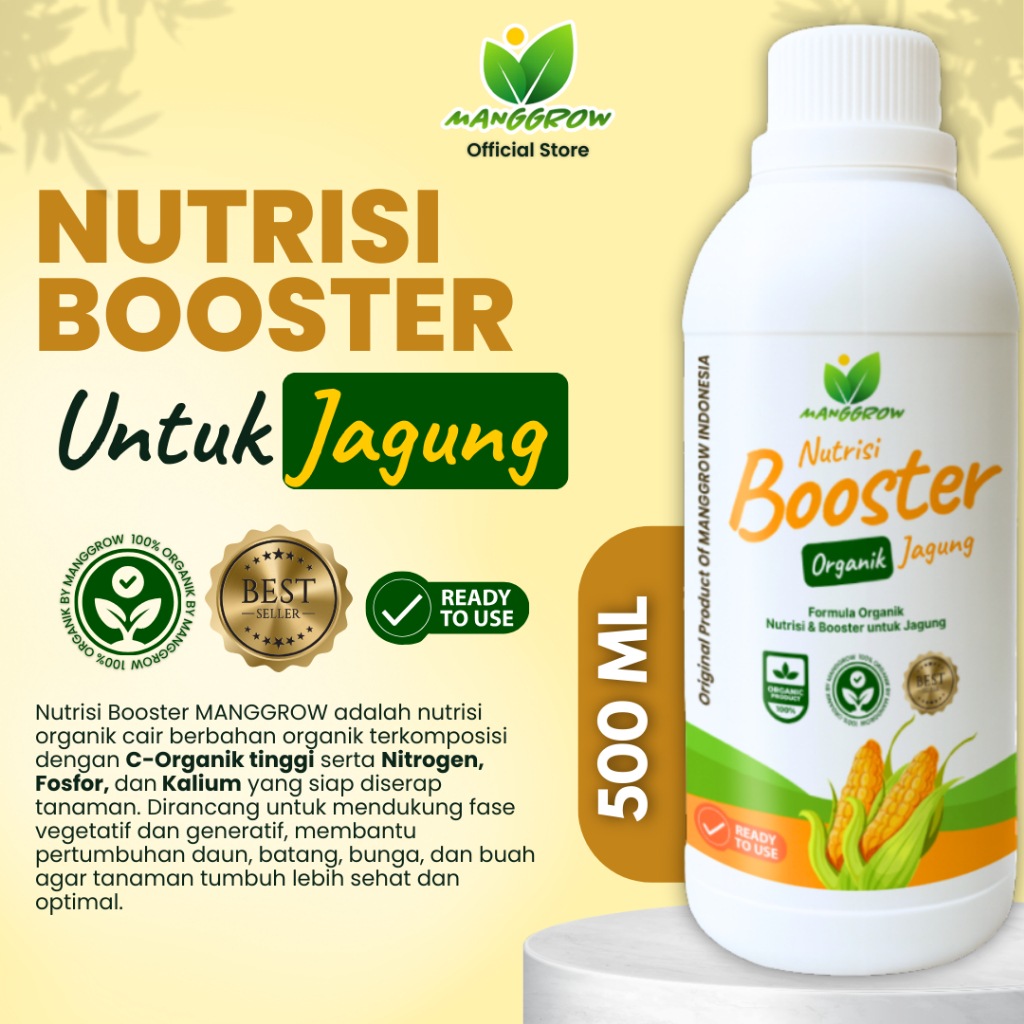 PUPUK POC BOOSTER JAGUNG 500 ML - Pupuk Organik Cair Dan ZPT Khusus Pertumbuhan Tanaman Jagung