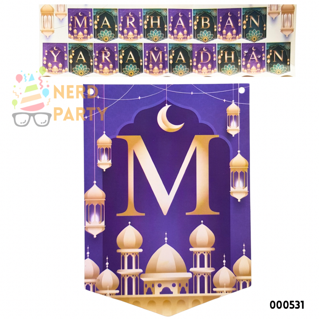 Banner Kertas Puasa/ Banner Marhaban Ya Ramadhan