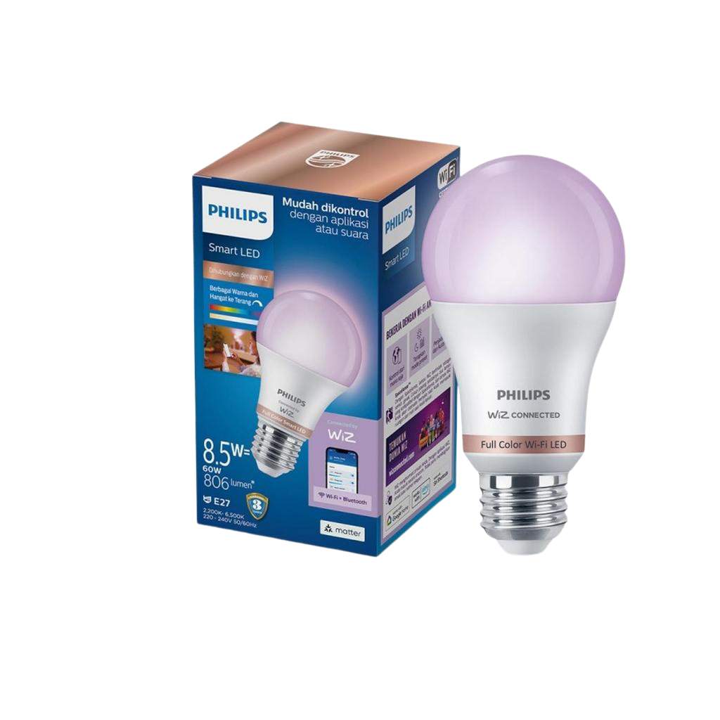 Lampu Philips Smart LED Wifi BLE RGB 8.5W, 13W