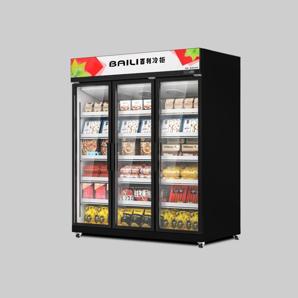 Display showcase/lemari pendingin 3pintu 1080L