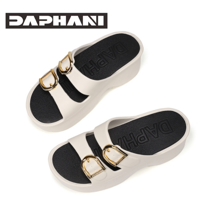 DAPHANI - Sandal Platform Wanita Dewasa Mewah Harian/WHITE