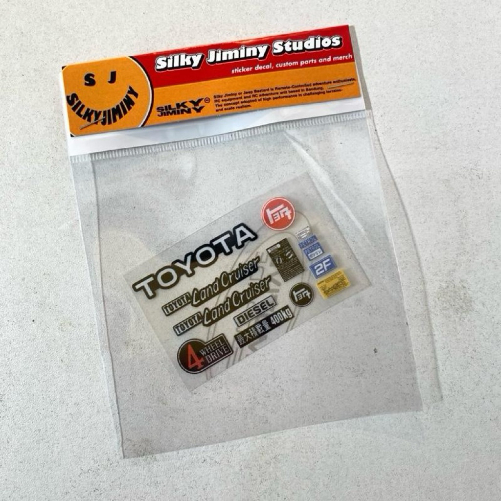 Sticker RC toyota fj40 skala 1:10 dan 1:16