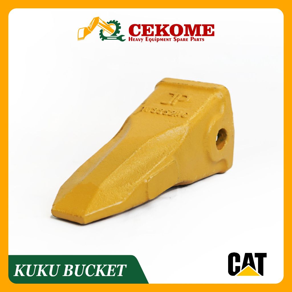 Kuku Bucket Excavator CAT E320C JP Parts RC Tooth Bucket Tipe Rock Chisel