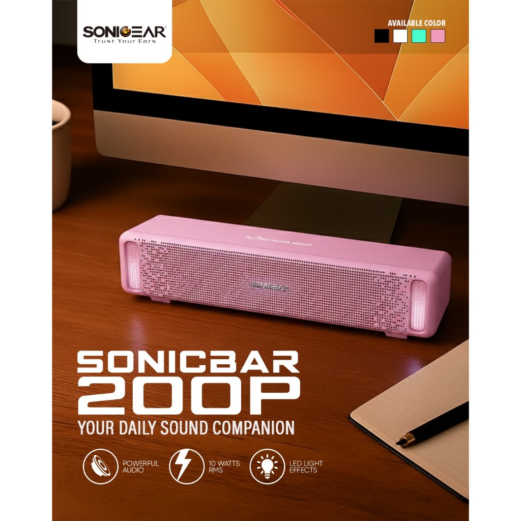 SONICGEAR Speaker Bluetooth 200P Powerful SoundBar - 05748