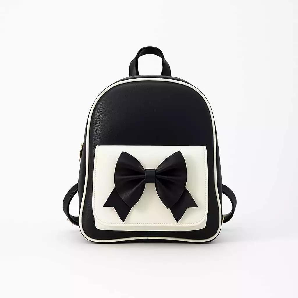 Mini Bagpack Ransel Pita Wanita Sintetis Tahan Lama Praktis Hitam Dusty Pink Biru Murah Berkualitas