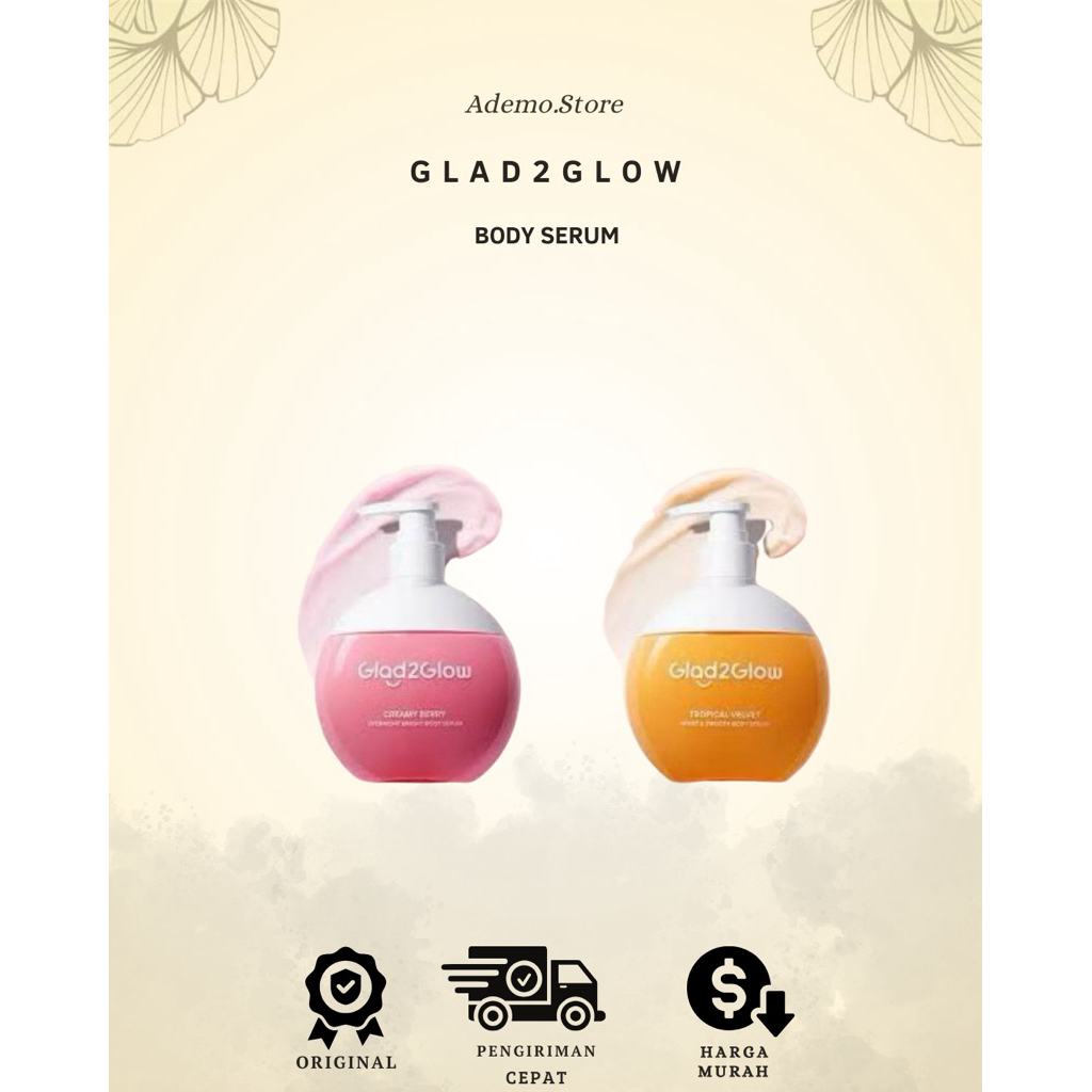 Glad2Glow Creamy Berry BodySerum | Glad2Glow Tropical Velvet BodySerum