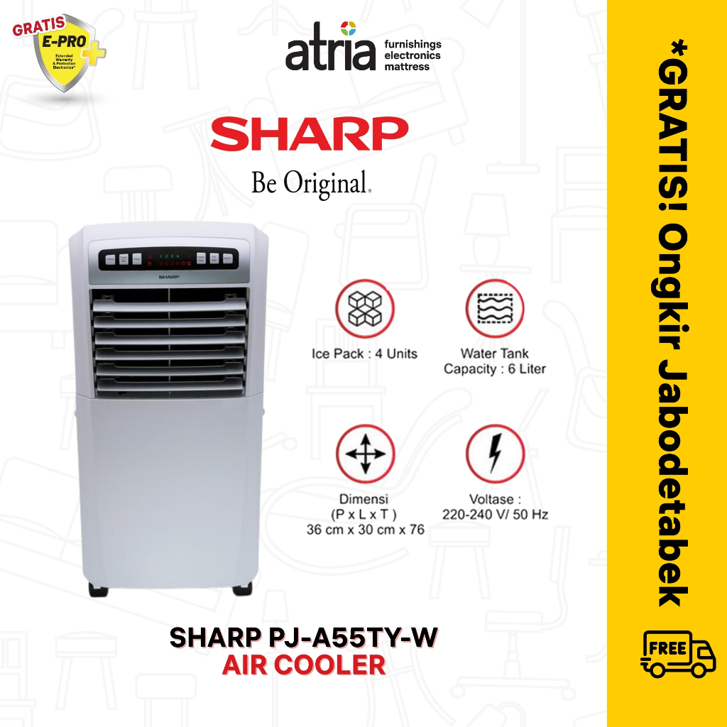 Sharp Air Cooler PJ-A55TY-W