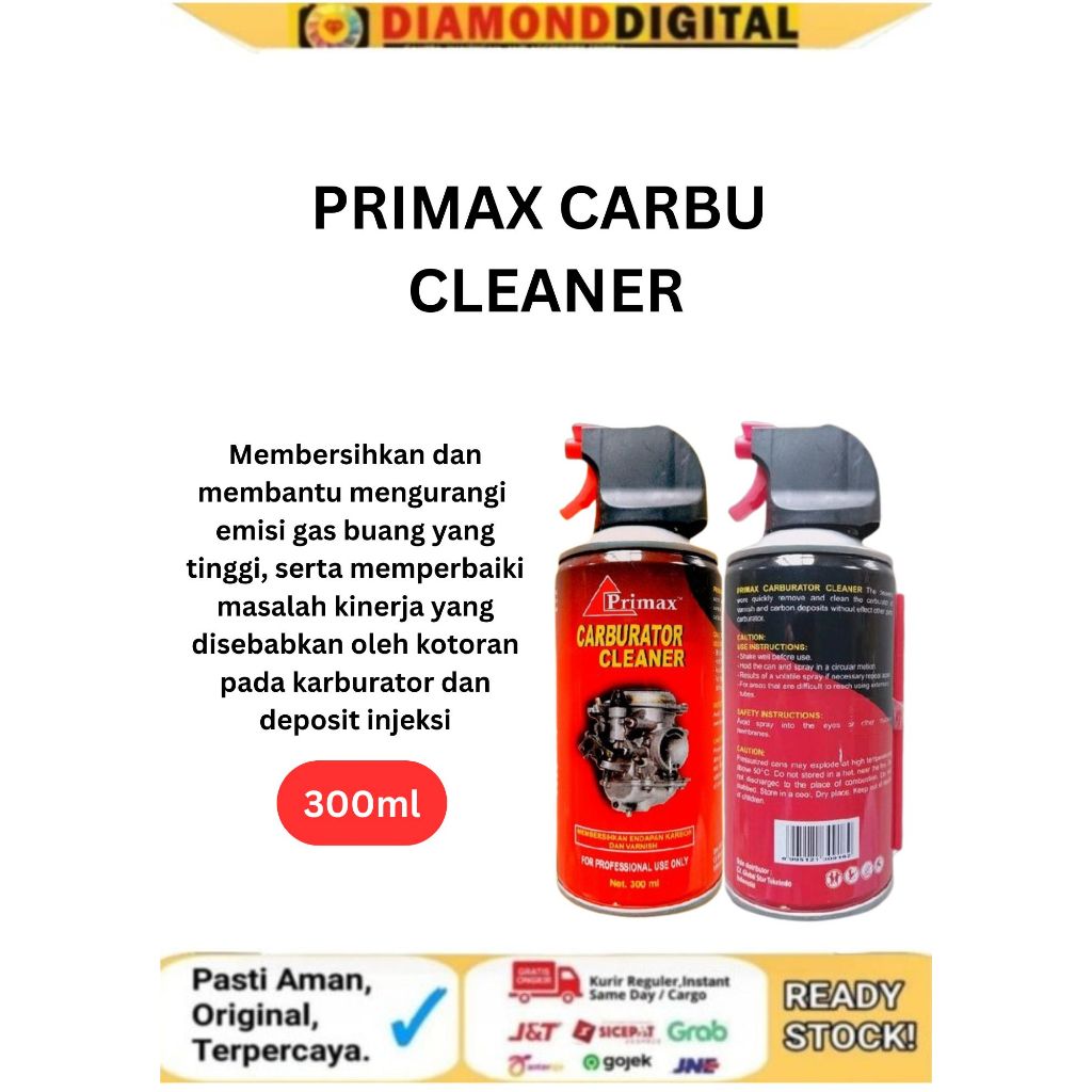 Carbu Cleaner Carburator Cleaner Primax 300 ml Cairan Pembersih Carburator Mobil dan Motor Mesin
