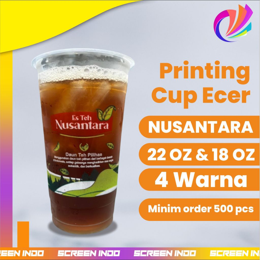 Teh Nusantara 500 pcs. SABLON CUP (ECERAN ) Teh Desa, SOLO