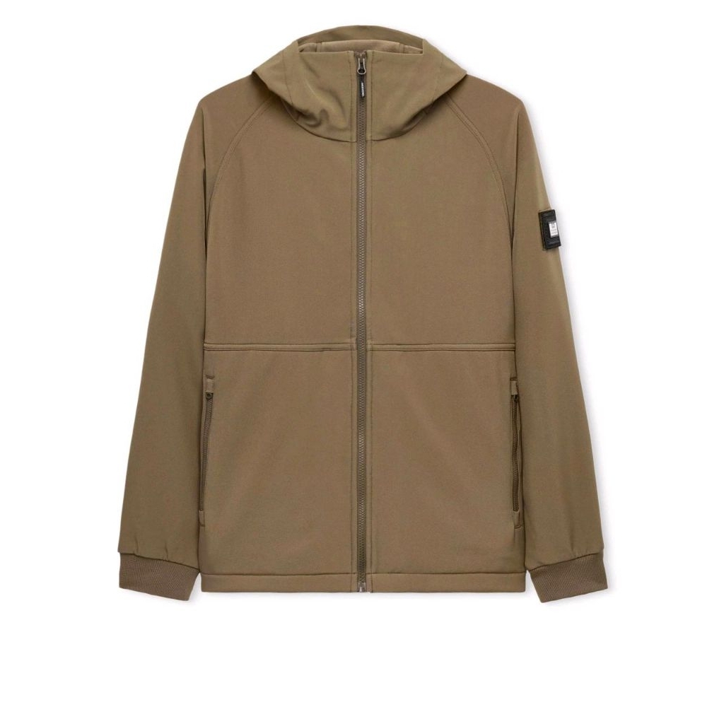 Weekend Offender Stipe Softshell Jacket Brown Original
