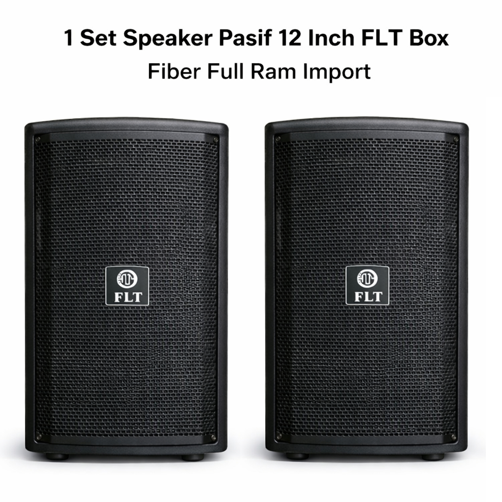 1 Set Speaker Pasif 12 Inch FLT Box Fiber Full Ram / Passive Speaker 12 Inch FLT Fiber Import
