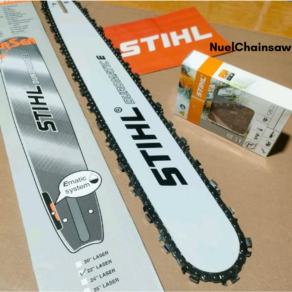 1SET/PAKET BAR 16 INCH STIHL DAN RANTAI 16 STIHL PAKET BAR CHAINSAW BAR 16 STIHL DAN RANTAI 16 STIHL