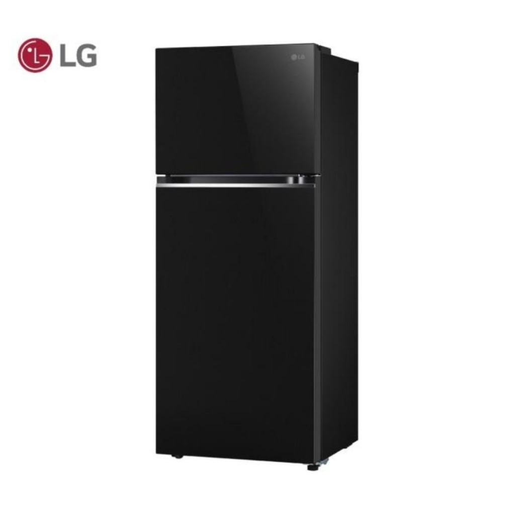 LG GNB332PGFB Kulkas LG 2 Pintu inverter 360L Hitam Glasses GN-B332PGFB GNB332