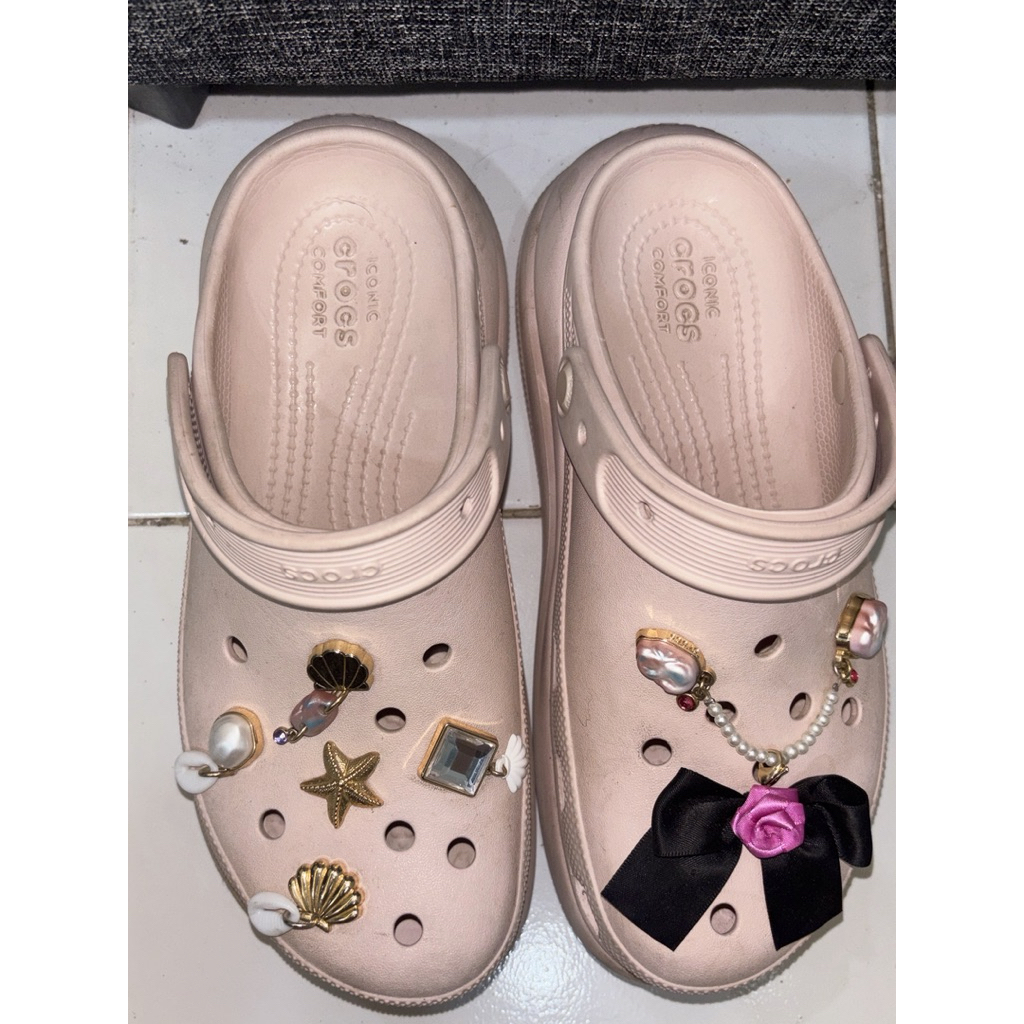 Preloved Crocs Crush Clog Pink Original