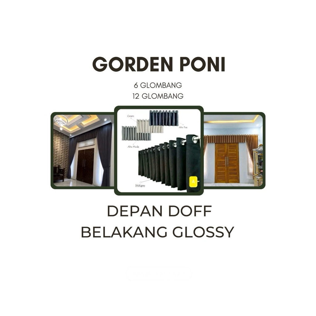 GORDEN PONI BLACKOUT SAFRON GORDEN PONI MINIMALIS