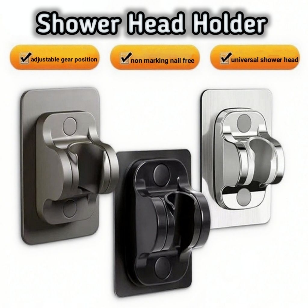 Gantungan Holder Kepala Shower Tempel Bracket Dudukan Pancuran Jet Bidet Semprotan Toilet Wc Mandi